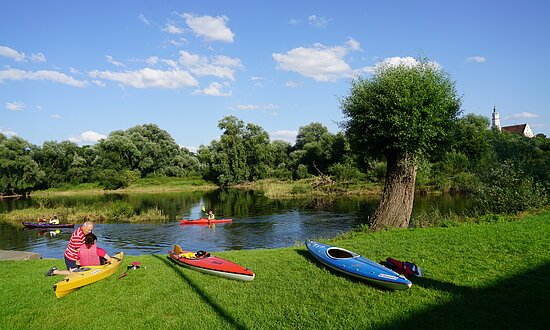 Donauwörth-ZeltplatzKanus2-Donau-Sehenswürdigkeit-HerbertFößel Donauwörth - Kanuten an der Wörnitz